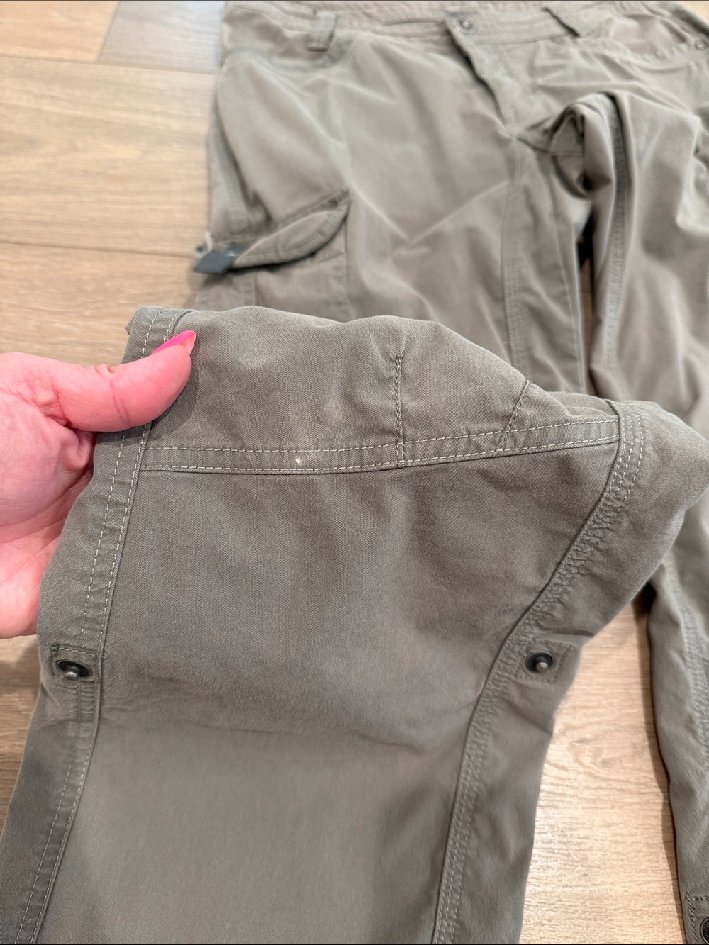 KUHL Pine Gray Splash Roll-Up Pant Active Outdoor Hiking Capri Bottoms Size 6 - Picture 7 of 10